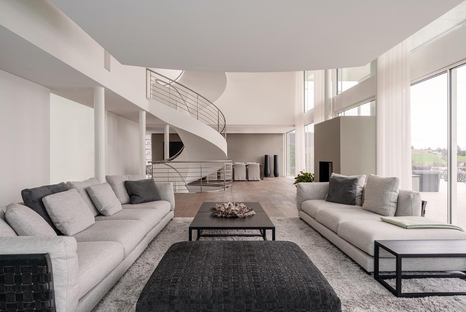 living room with Cestone sofas