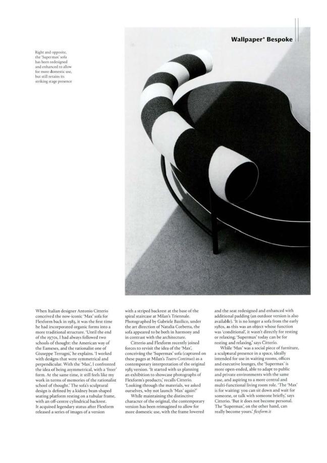 UK_Wallpaper_feature about Max and Supermax sofa