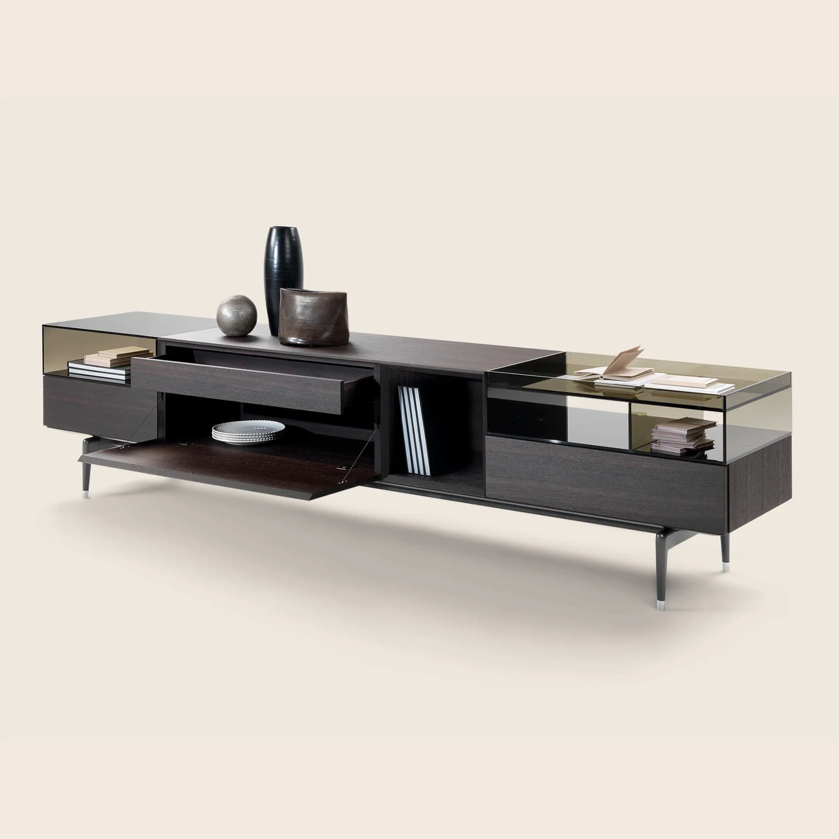 JEREMY Bookshelves/Cabinets | Design Made in Italy - Flexform JEREMY Bookshelves/Cabinets | Design Made in Italy - Flexform